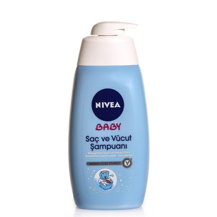 شامپو سر و بدن بچه نیوا مدل HASSAS حجم 500 میل (NIVEA)